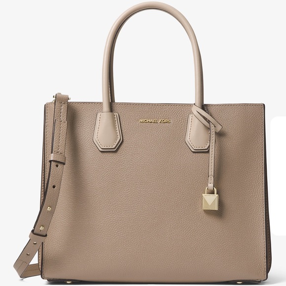 Michael Kors Mercer Large Pebbled Leather Accordion Tote Bag and Wallet - Picture 8 of 9